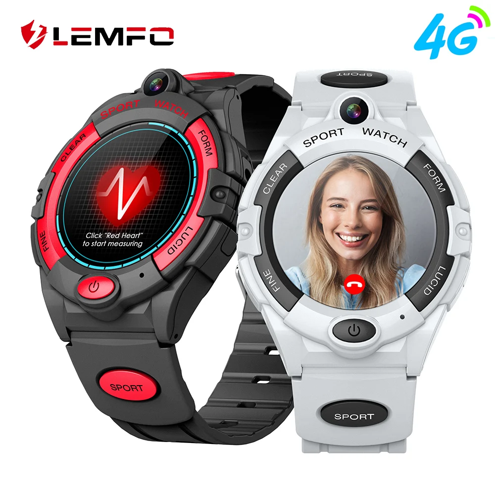 Смарт часы LEMFO Детские Водонепроницаемые с поддержкой 4G GPS Wi Fi и Sim карты 680