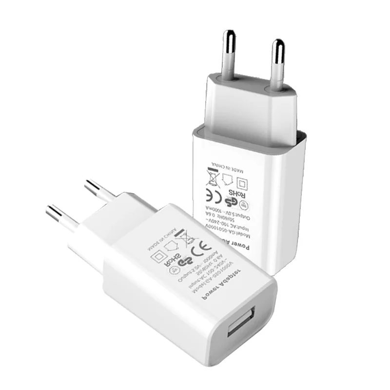 Качественный адаптер ЕС DC 5V 1A USB интерфейс Удобная зарядная головка для телефона