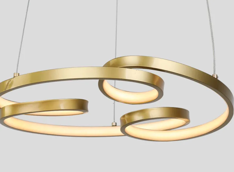 Новый дизайн декоративное кольцо современная светодиодная Подвесная лампа