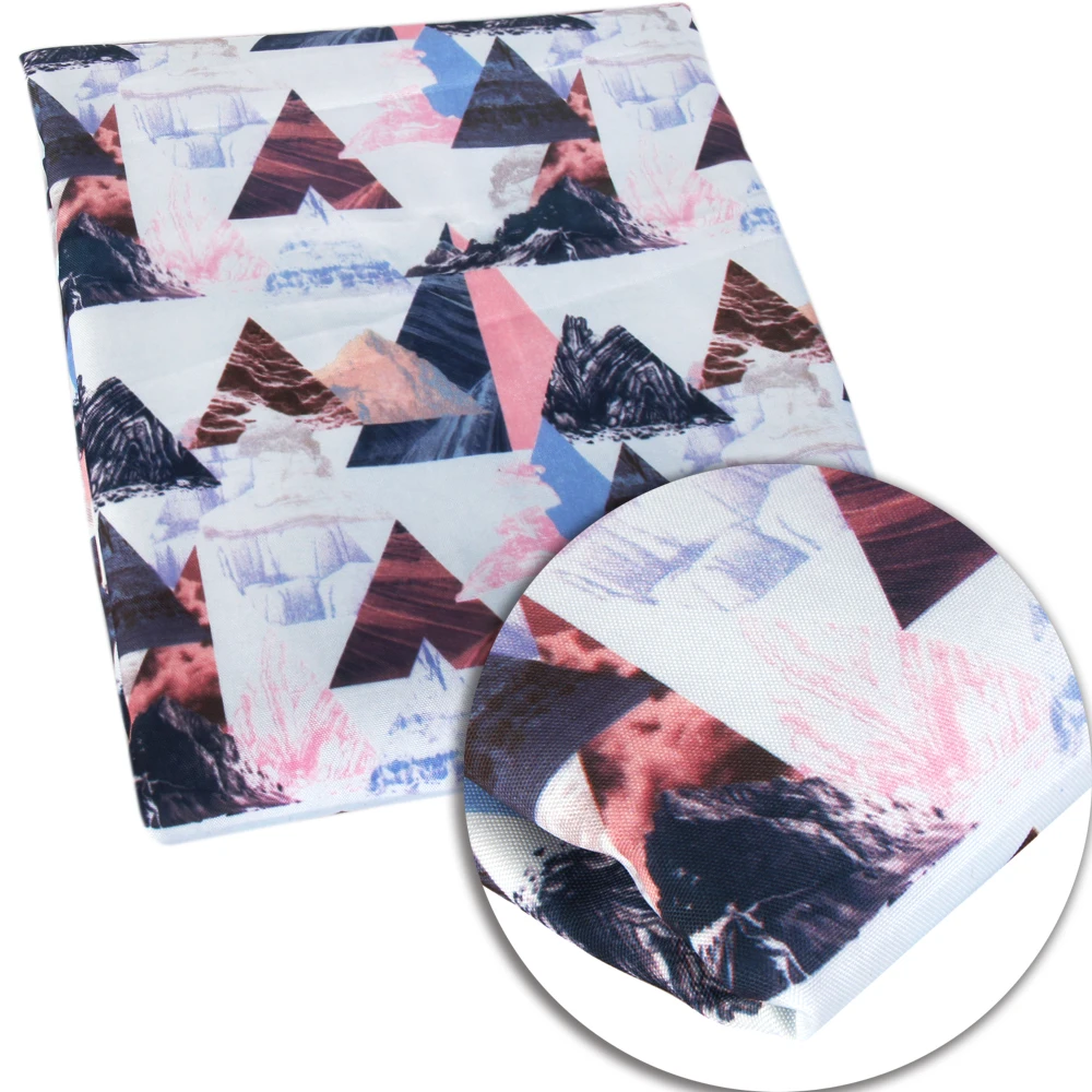 

50*145cm Mountain Printed Canvas Fabric Quilting Patchwork DIY Handbag Cloth Dress Puppet Garment Tissue Material Doll,1Yc12510