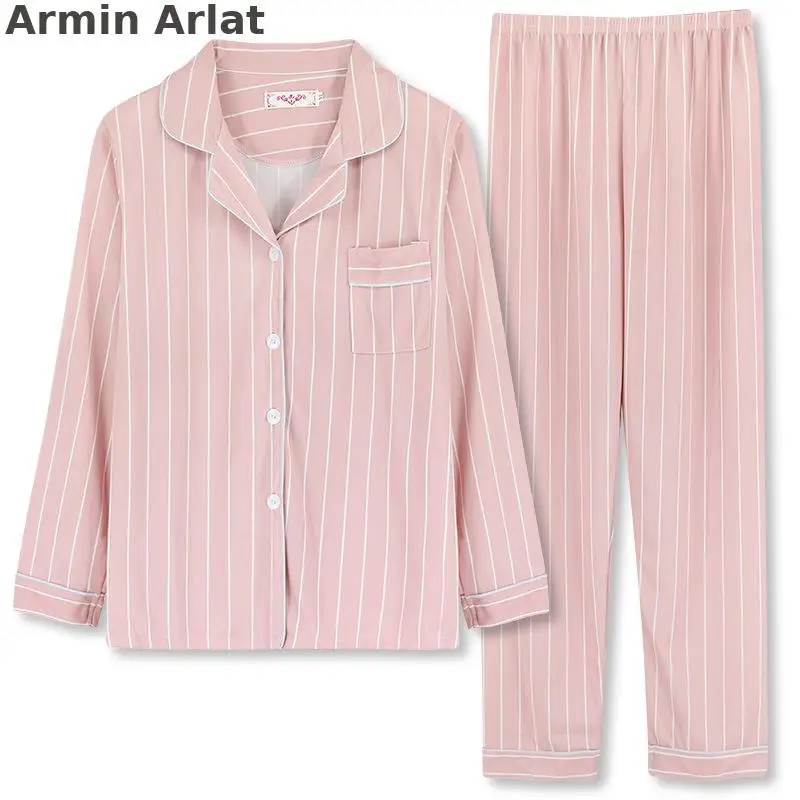 

Armin Arlat Cotton Pajama Women Sleepwear Sets Cute Pyjamas Cute Print Elastic Waist Home Clothing Night Suit Famale Pijamas