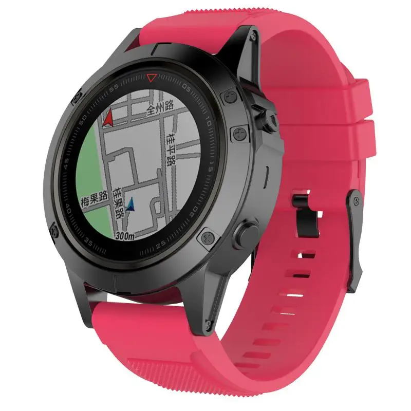 Силиконовый ремешок для Garmin Fenix 6X/5X/3 HR/D2 браслет спортивные умные часы
