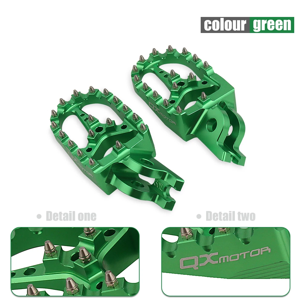 

Motorcycle CNC Footrest Footpeg Foot Pegs For Kawasaki KX250F KX250 KX450F KX450 KX 250 250F 450 450F 250X 450X KLX450R KLX 450R
