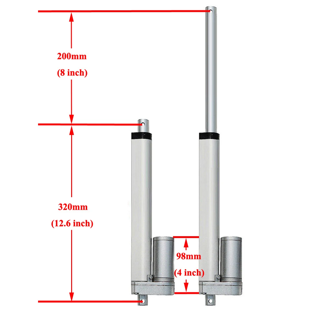 2 линейных привода 200 мм 8 &quot ход Н фунта с беспроводным пультом дистанционного
