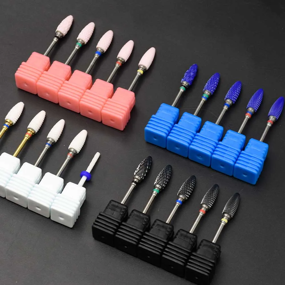 Электрическое сверло для ногтей 1 шт. керамическая полировальная головка из