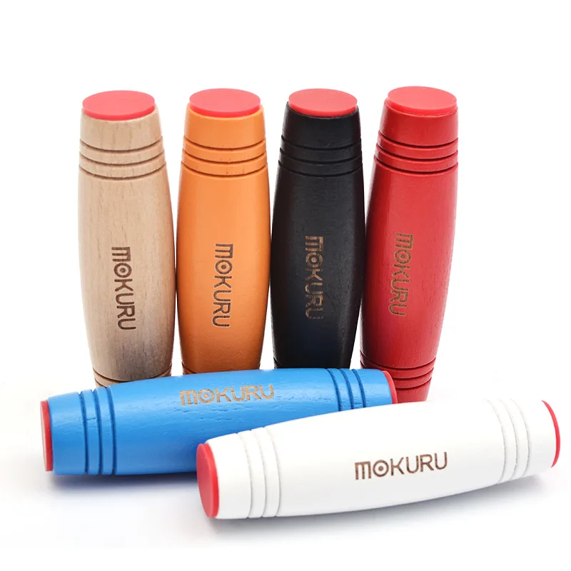 

Fidget Toys mokuru Wood Fidget Stick Funny Flip Toys Desktop Table Games Anti Stress Rollover Stick K0307