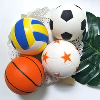 Сжимаемая игрушка для баскетбола, футбола, волейбола, сжимаемая игрушка для снятия стресса, медленно восстанавливает форму, веселая игрушк...