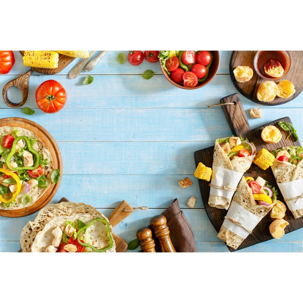 Фоны для фотосъемки Yeele с едой овощами рыбками ресторанов кухни | Электроника