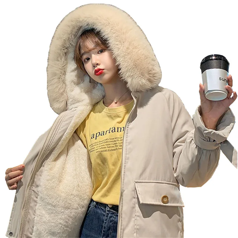 Короткая Парка женская зимняя стеганая куртка утепленная подкладка теплые