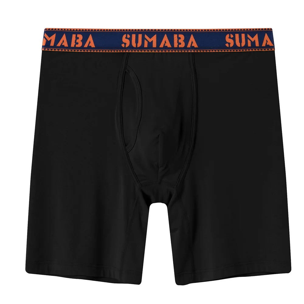 2021 New Arrivals Men's Bamboo-Fiber Breathable Bodysuit Open Fly Pure Color Men Boxer Briefs Slip Homme Boxershorts Fashion