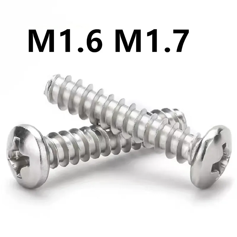 Самонарезающий винт из нержавеющей стали 200 шт. M1.6 M1.7x4/5/6/8 мм PB 304|Винты| |