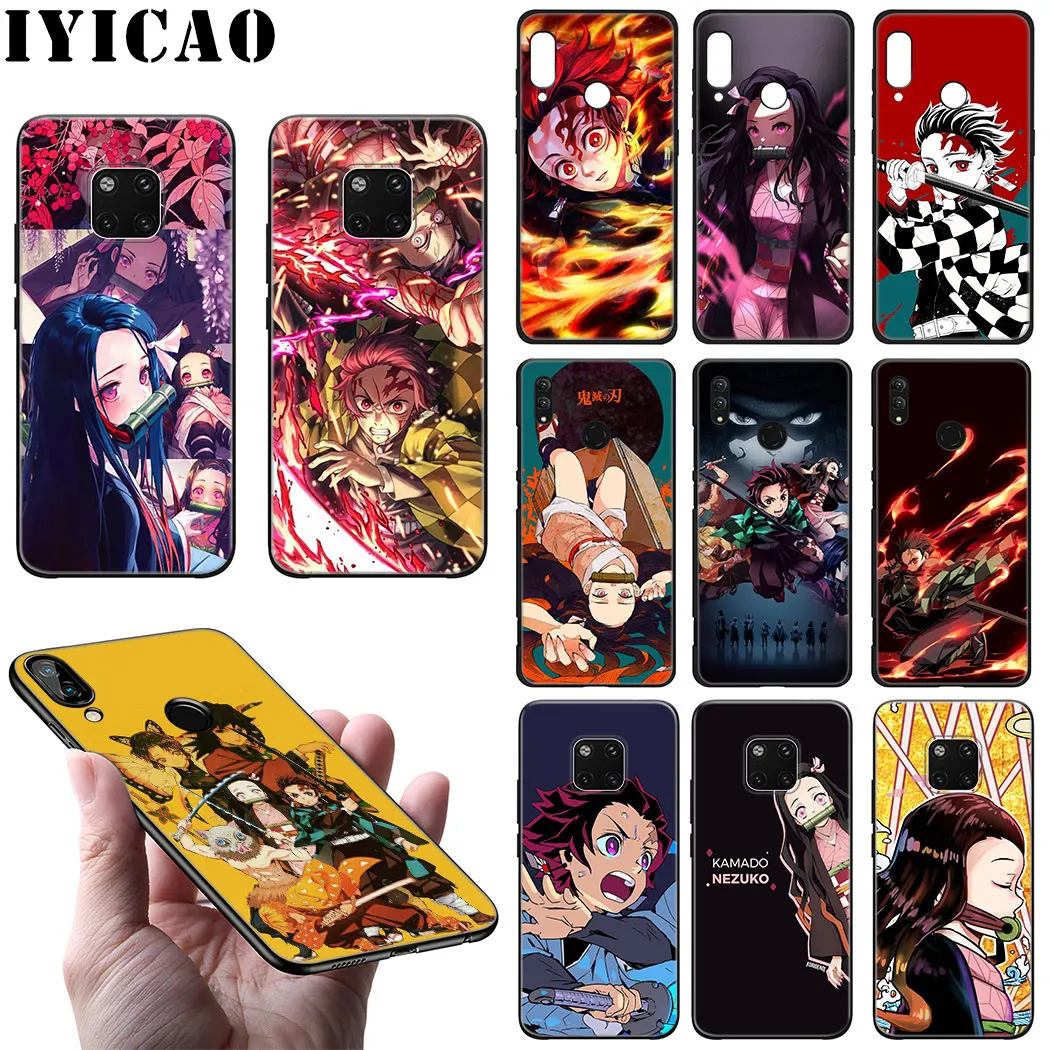 Демон убийца Kimetsu без Yaiba мягкий чехол для Huawei Y9 премьер-Mate 10 20 30 Lite Pro Чехол Nova 5i 4 3i 3