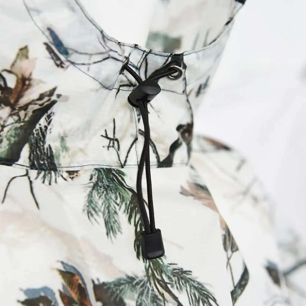 Белый Камуфляжный дождевик MENFLY походный велосипедный куртка ламинированное