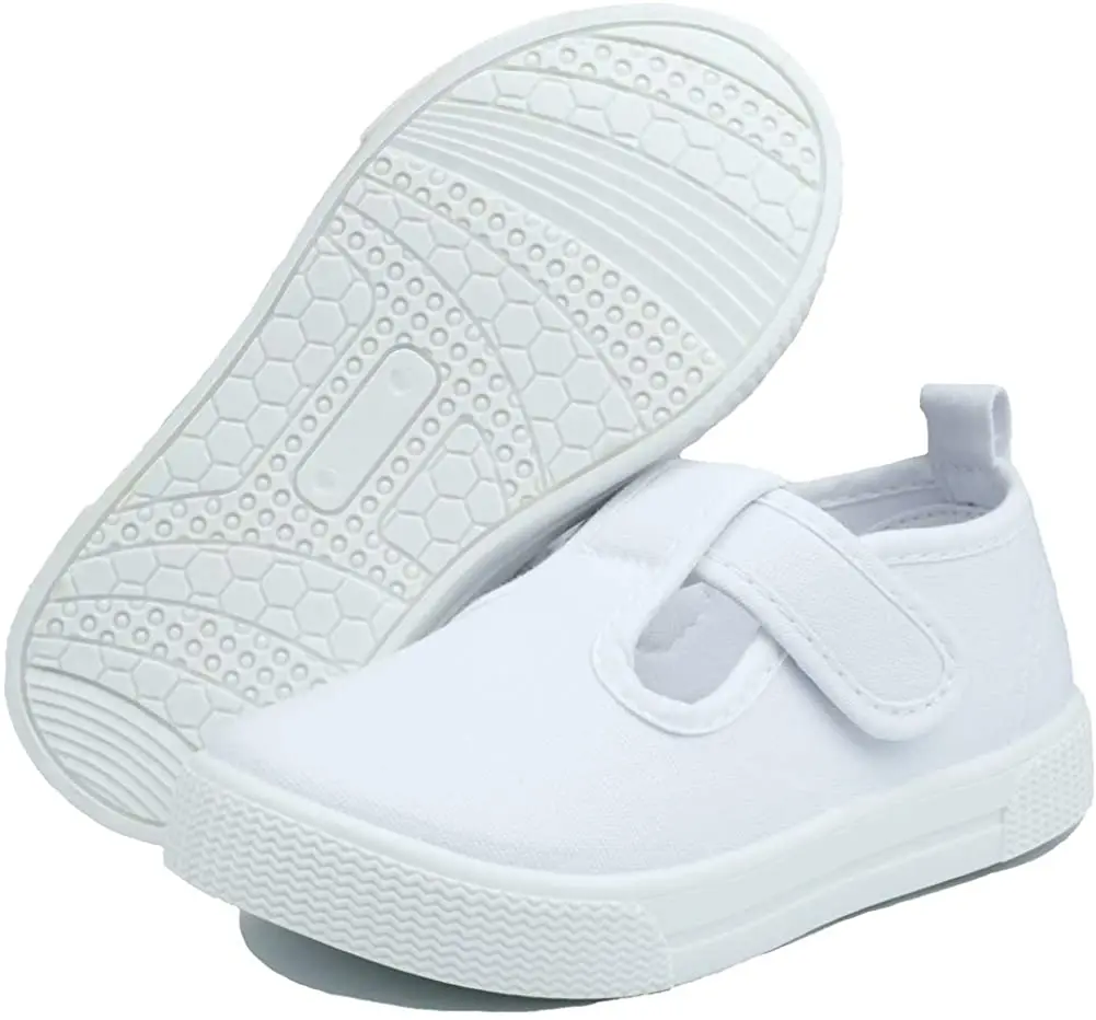 Muyguay-Zapatillas con correa en T para ni&ntilde;as, zapatos de lona, Mary Jane-1