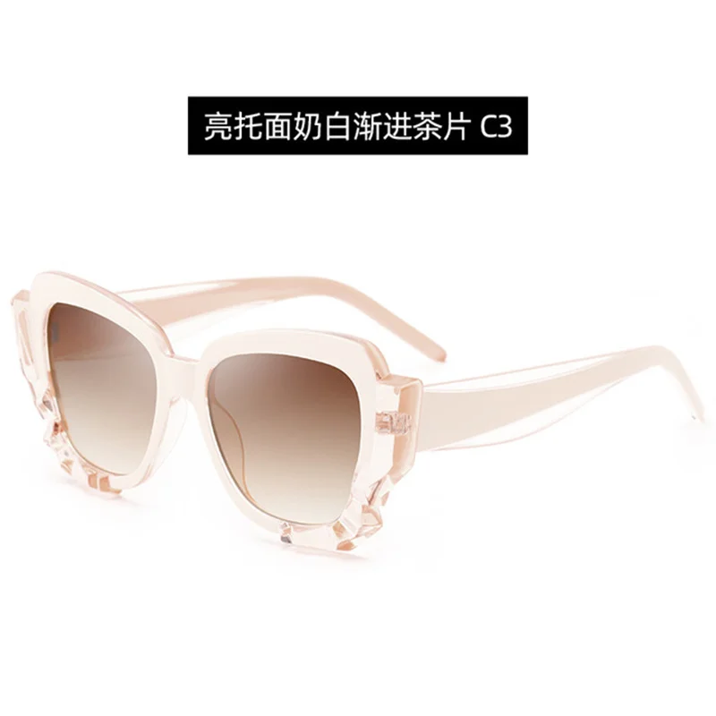 

2021 New Trend Sunglasses Irregular Frame Sunglasses Go with Sunglasses Shades