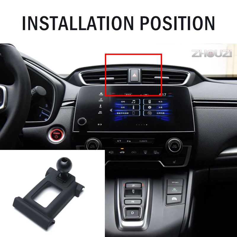 car mobile phone holder for honda crv breeze 2017 2018 2019 2020 2021 mounts gps stand gravity navigation bracket accessories free global shipping