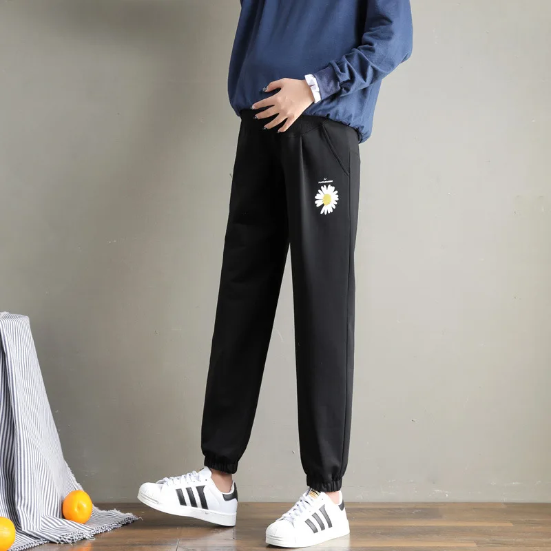 6XL модные штаны для беременных свободные спортивные широкие леггинсы брюки