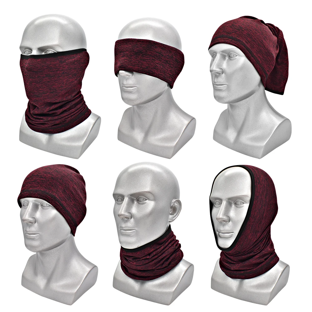 

WOSAWE Winter Bandana Motorcycle Snowboard Ski Hiking Tube Mask Scarf Men Thermal Half Face Cover Outdoor Neck Warmer Gaiter