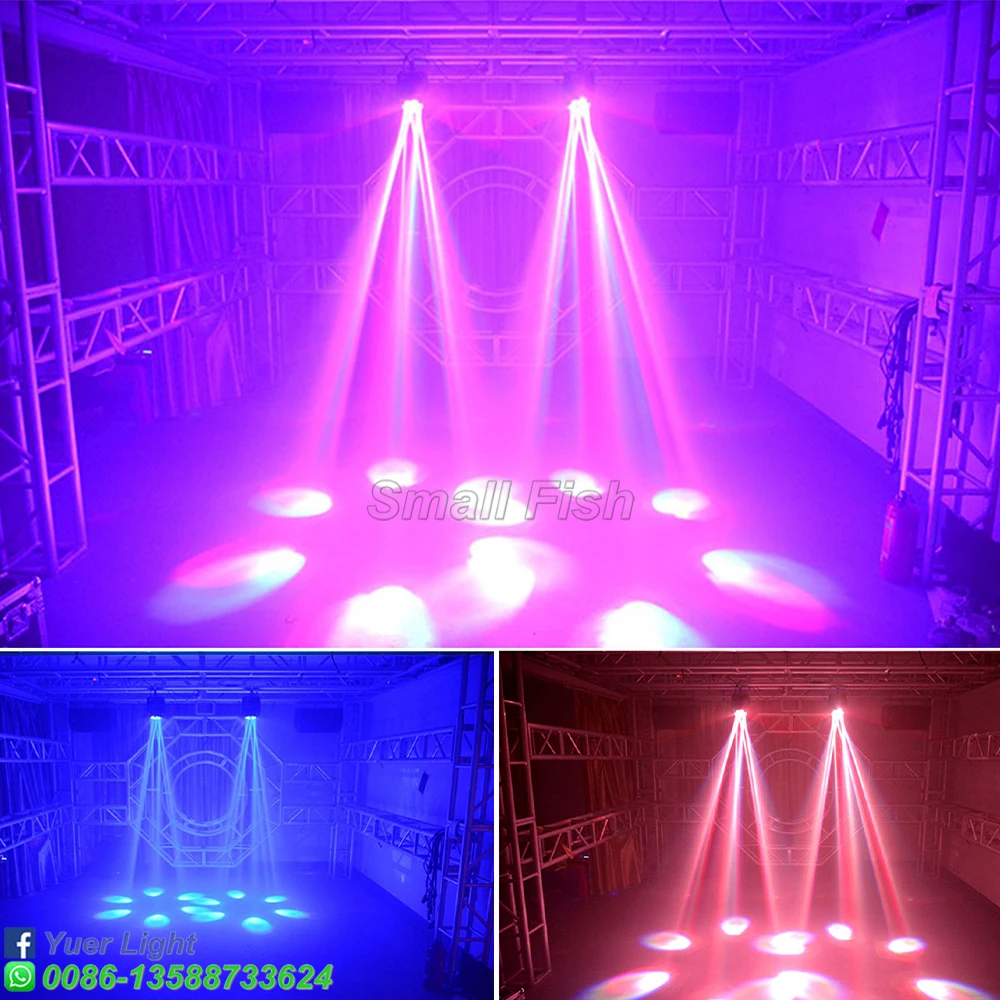 Светодиодный луч Wash Six глаза пчел 6X15W 4 в 1 RGBW DMX512 сценический вращающийся головной