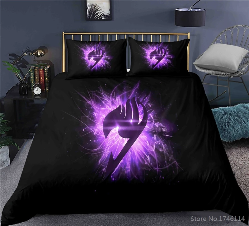 FAIRY TAIL Аниме пододеяльник одеяло/одеяло покрывало близнец полный Queen Комплект