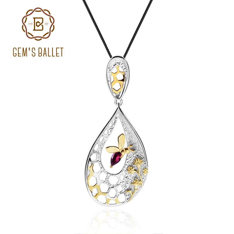 Женский балет GEM'S 0 28ct натуральный родолит гранат серебро 925 пробы драгоценный