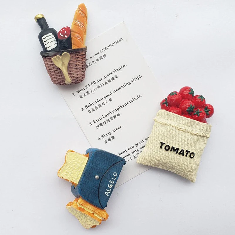 Новинка креативный бионический магнит для еды в холодильнике 3D имитация милые