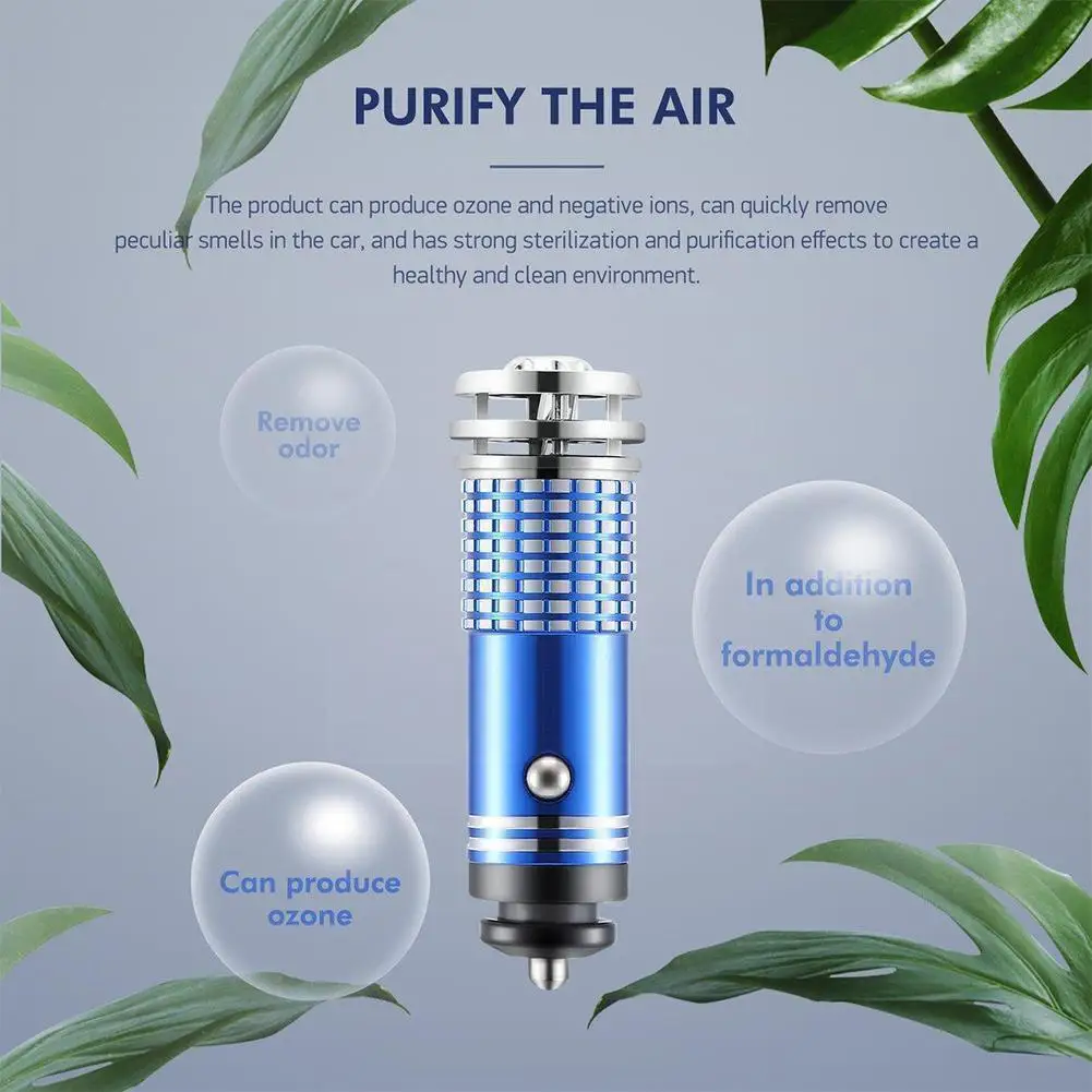 

1 Pcs 12v 5w Car Fresh Air Ionic Purifier Oxygens Bars Auto Mini Ionizer Breaths Ozone Automobile Cleaners Purifier Accesso J1P8