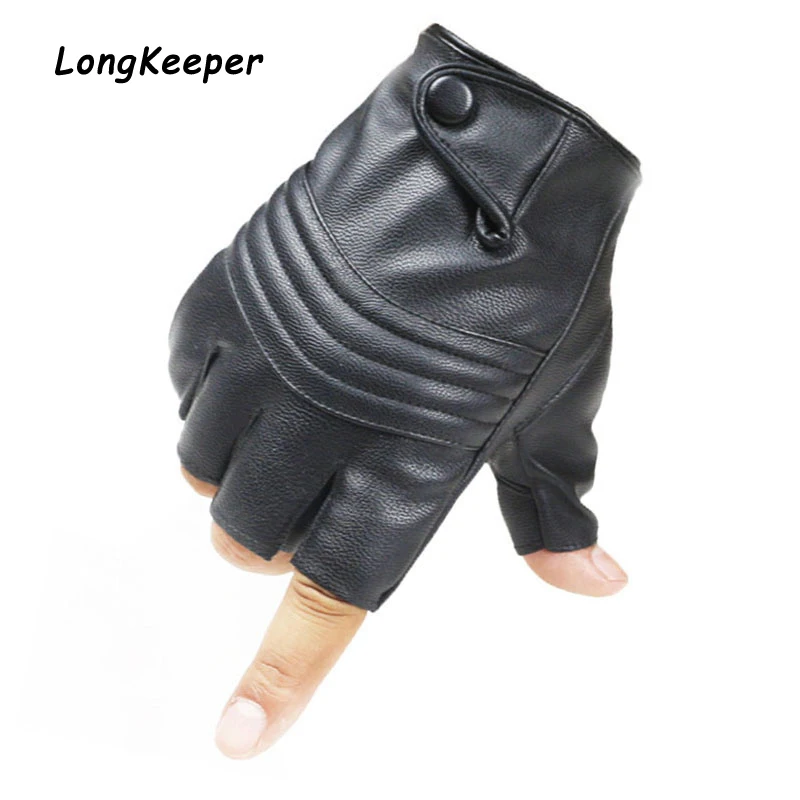 Лидер продаж модные мужские перчатки для вождения LongKeeper из искусственной кожи