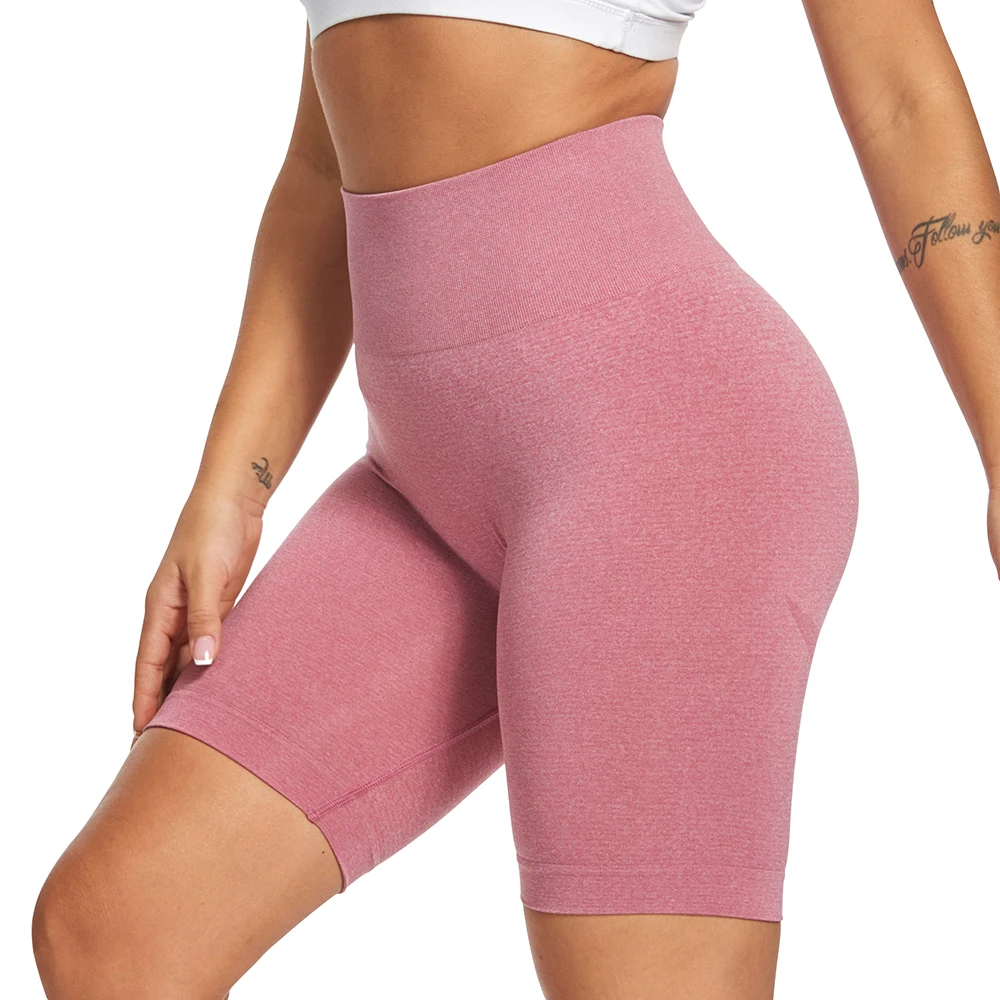 

the United States hot sports seamless knit slim buttock fitness smiling face pants women's shorts yoga p