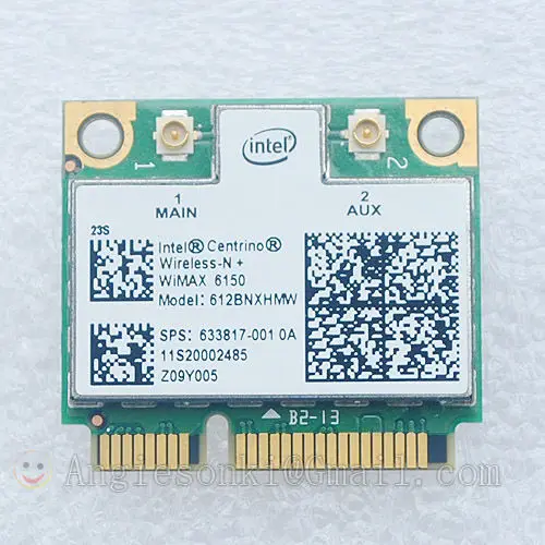 Wi-Fi-карта Intel Centrino Advanced-N 612BNXHMW + WiMAX 6150, 300 Мбит/с, для hp Lenovo