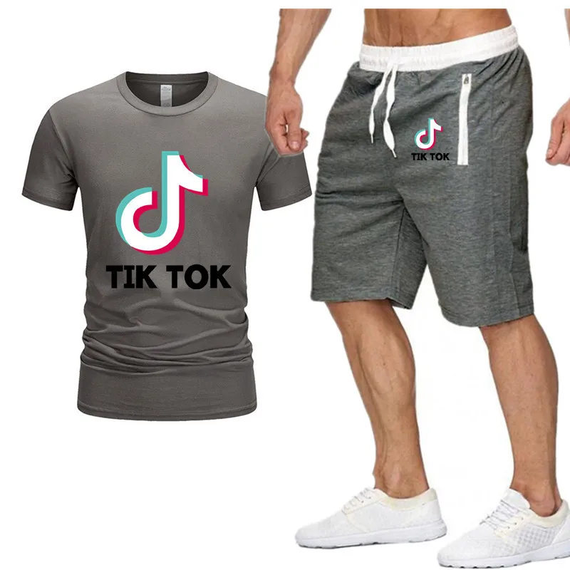 

BM Men's Summer Sportswear Shorts Set Short Sleeve T-shirt and Shorts Set Casual Wear Men's Sportswear Gym Men's Sportswear