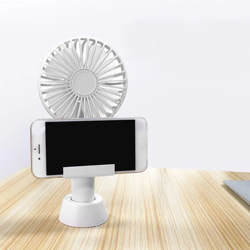 Mini USB Charging Fan Portable Aromatherapy with Mobile Phone Holder Handheld Or Desktop Dual-Use Electric | Бытовая техника