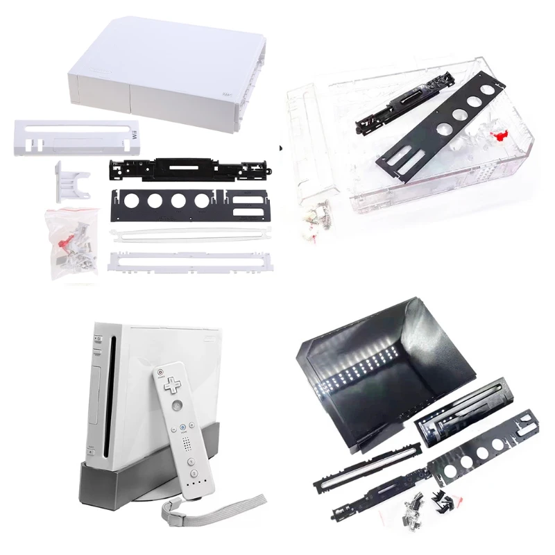 

Transparent Host Shell Case Cover for Wii Game Console Replacement Case Cover