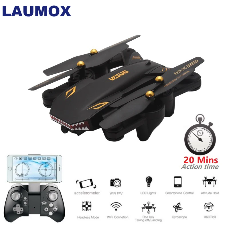 LXUMOX VISUO XS809S Радиоуправляемый Дрон с 720P широкоугольным HD wifi FPV камерой селфи Дрон складной Радиоуправляемый квадрокоптер Дрон время боя 17 минут