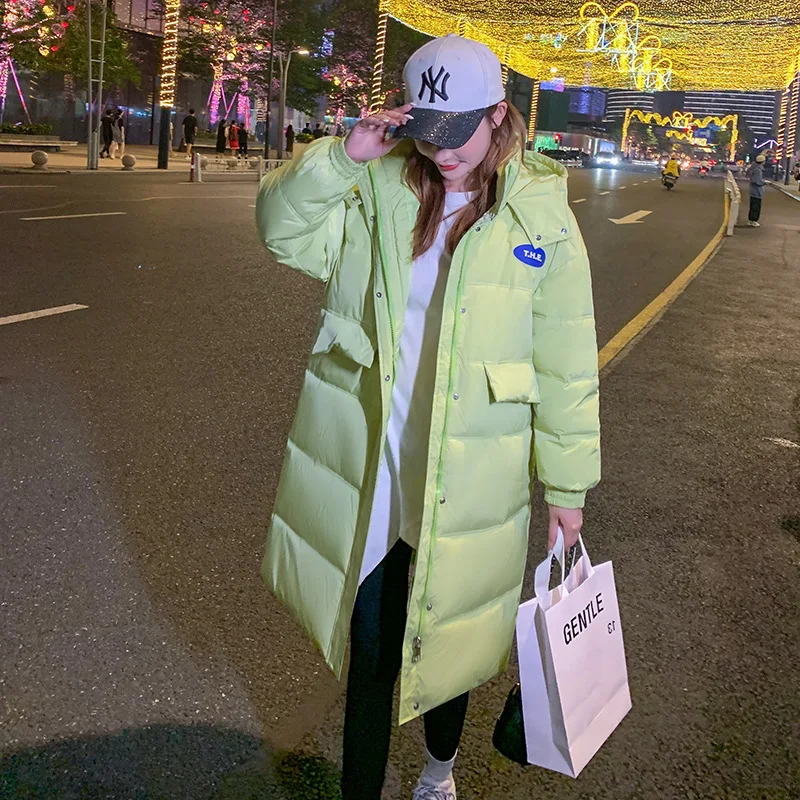 Mid-Length Coats Women New Coats Women Winter 2022 Polyester Fiber Parkas Korean Fashion Slim Down Cotton Jacket Female Jacket