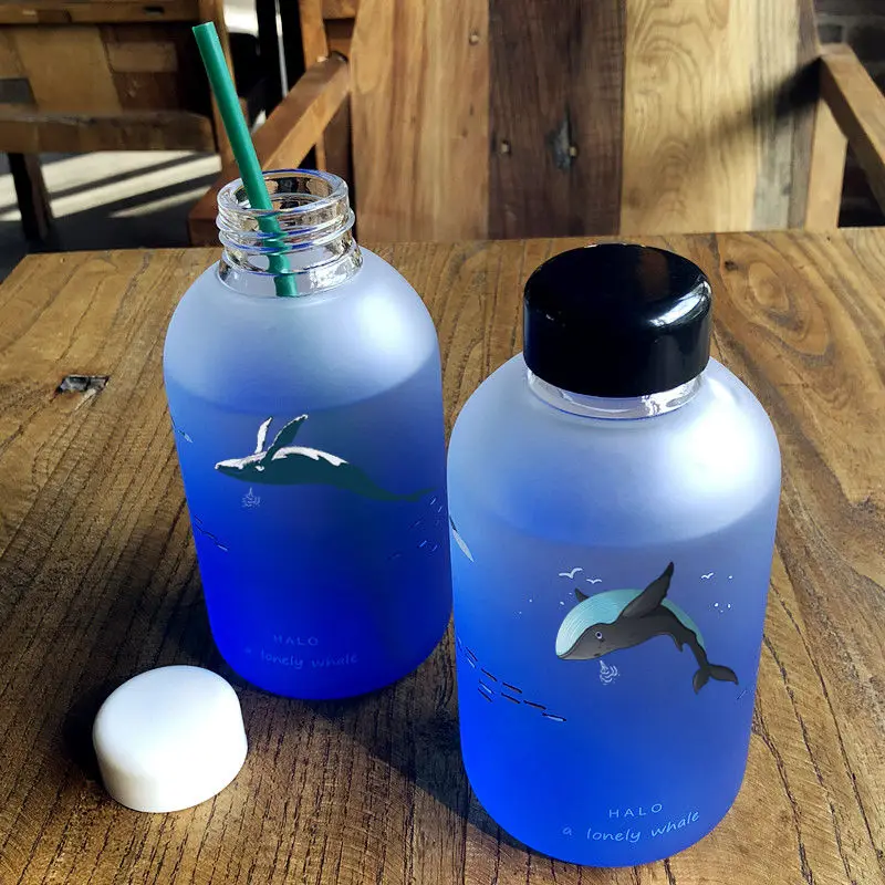 Матовое стекло Женская и Мужская большая емкость Корейская креативная