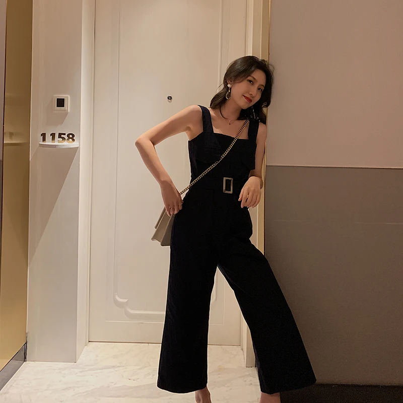 Женские повседневные Комбинезоны летние однотонные свободные хлопковые