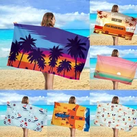 superfine fiber quick drying beach towel adult sports swimming printing water absorption