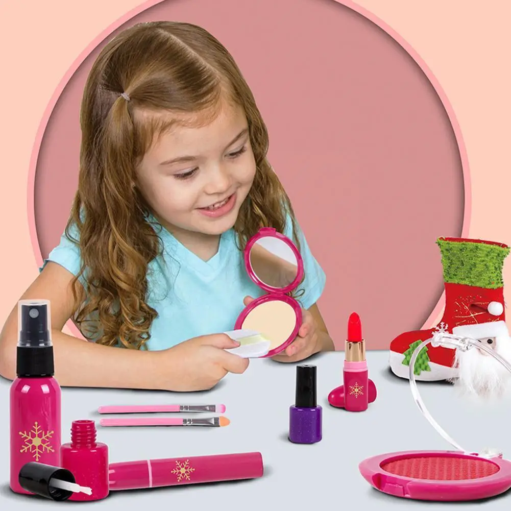 

Princess Makeup Toy Christmas Gifts For Girl Simulation Cosmetics Makeup Box Christmas Socks Bag Healthy And Non-toxic Kids Z7x3