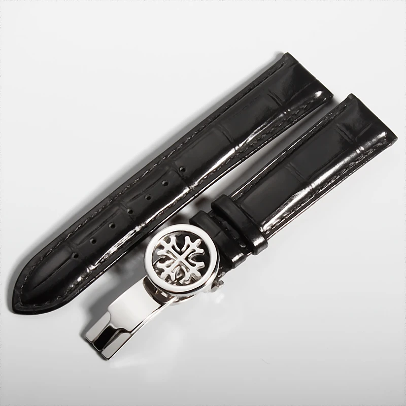 

High quality cow leather watchband for PP watches 20 21 22mm men&women watch strap with deployment buckle