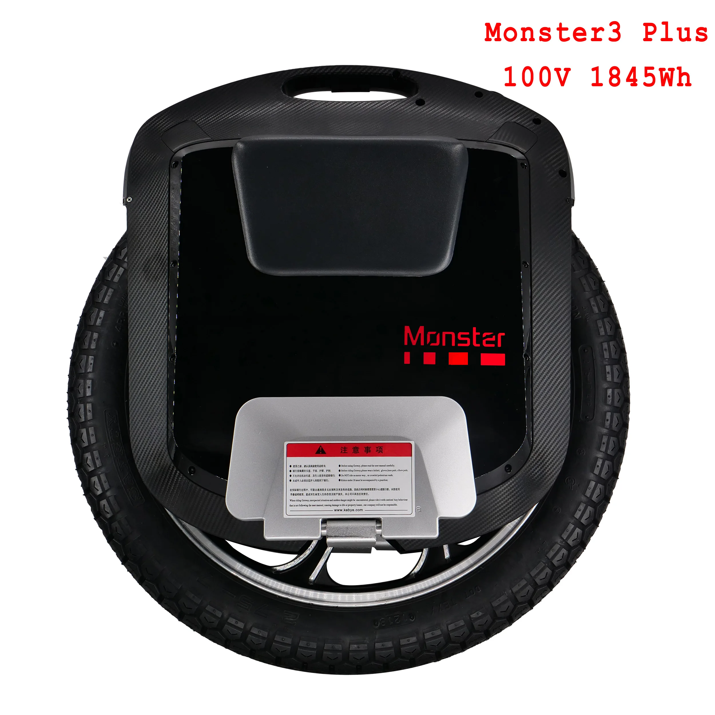 Gotway Monster 3 Plus 22 Дюйма Электрический Одноколесный велосипед 100 в 1845WH/3108WH 2500 Вт мотор углеродный черный Bluetooth динамик 21700 батарейный элемент - Цвет: 100V 1845wh