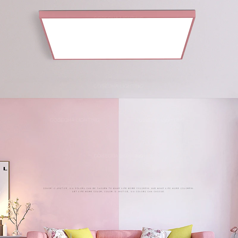 

Modern square LED ceiling lights Macarons nordic ceiling lamp in bedroom hallway balcony living room foyer kitchen light fixture