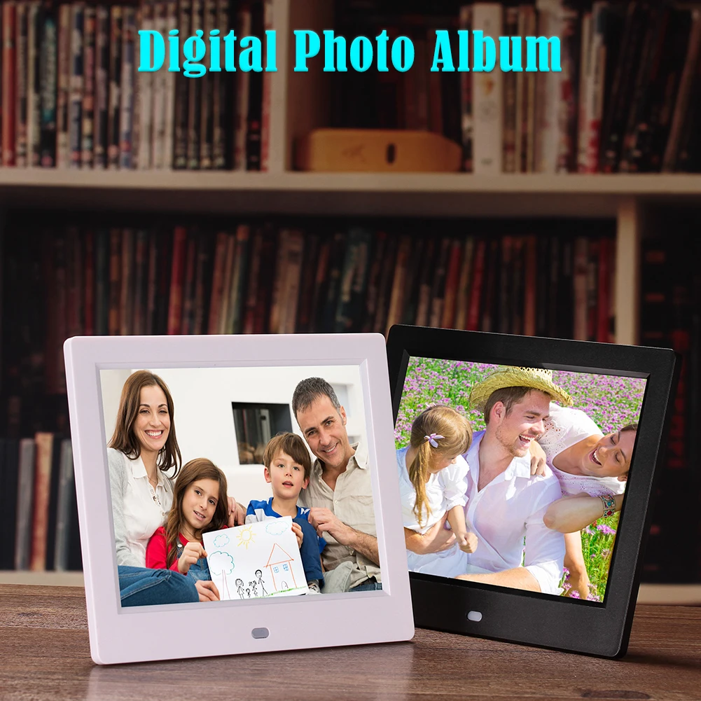 

8 дюймов HD Цифровая фоторамка 1024x768 HD электронный фотоальбом Рамка Для Фото Видео Аудио Музыка проигрыватель фильмов