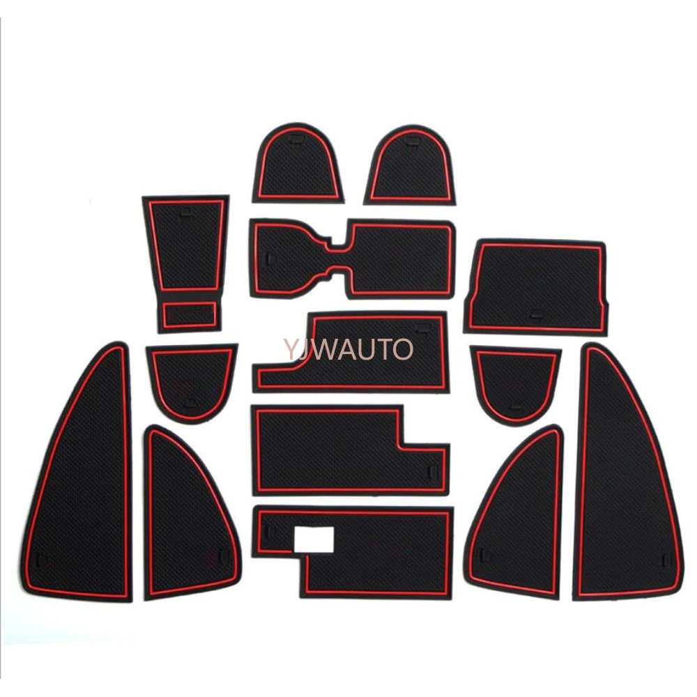 

Дверной игровой коврик для VW Lavida 2013 2014 ворота в бороздках двери автомобиля резиновые чашки коврики-держатели анти-скольжения ковры положен...