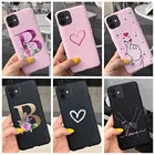 Силиконовый чехол для iPhone 12 Pro, чехол 2020, новый милый Алфавит, мягкая задняя крышка из ТПУ с рисунком для iPhone12 Mini 12 Pro Max, чехлы для телефонов