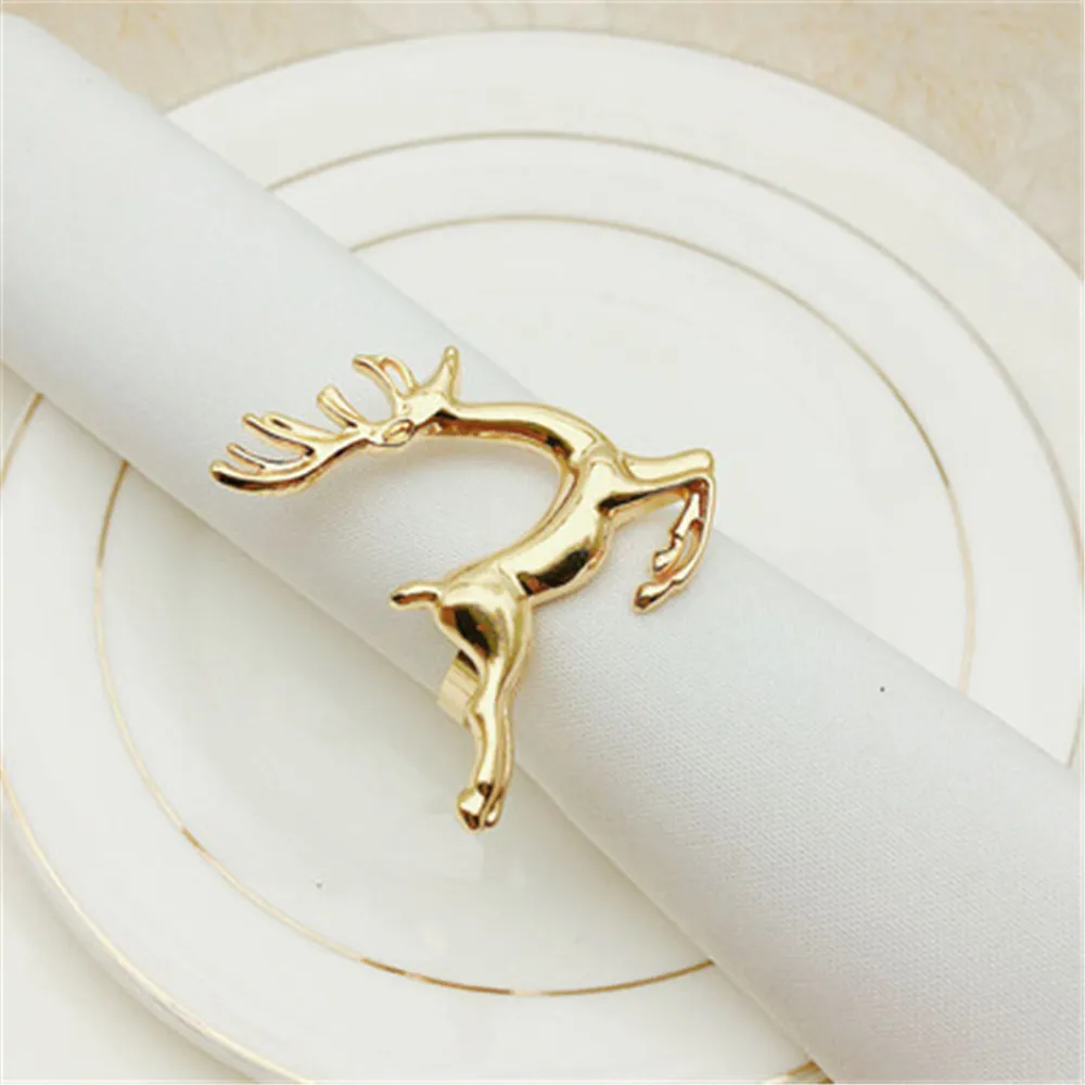 6 шт. металлические кольца в виде оленя кольцо для салфетки | Дом и сад