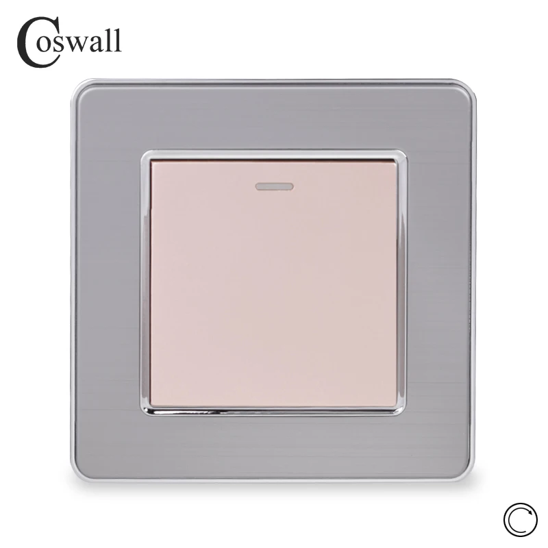 Панель из нержавеющей стали Coswall 1 клавиша способ переключатель сброса