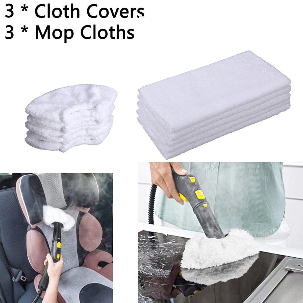 

Muli-Purpose Universal Steam Cleaning Kit For Karcher SC1 Steam Stick Mop, SC2, SC3 SC 1.020 O.BE., SC 2.500 C, SC 2.600 C, SC5