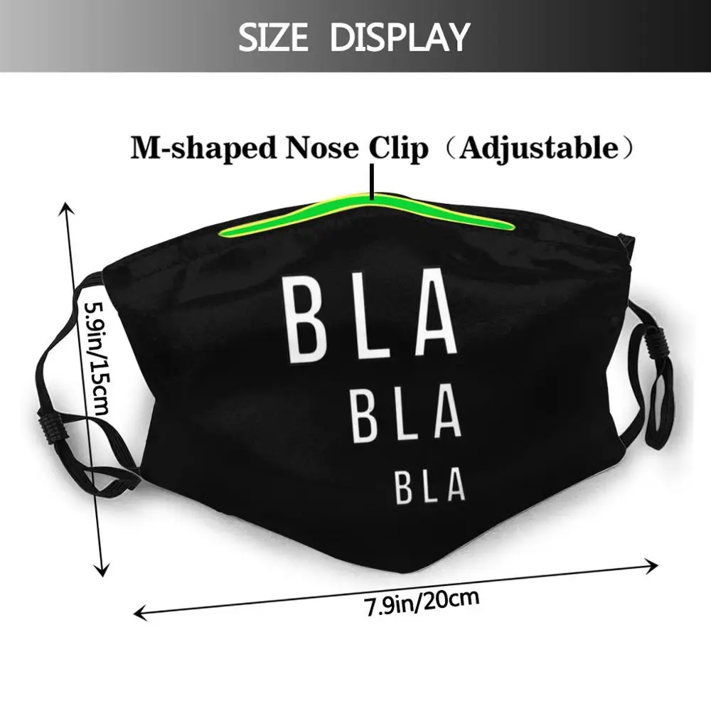 Bla Diy маска для лица взрослых детей Blah минималистичные комиксы художественный