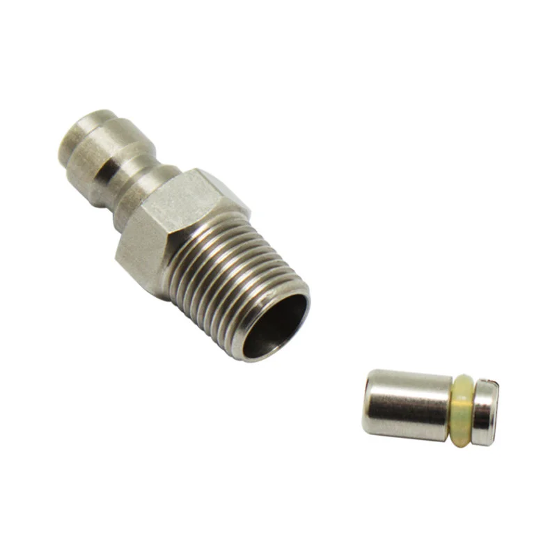

1/8Bsppco2 Paintball Air Line Hose Fitting Coupling Adapter Hardening Steel Compressor Connector Quick Coupler Tool